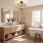 Parnika Luxury Carved Crystal Drum Semi Flush Chandelier