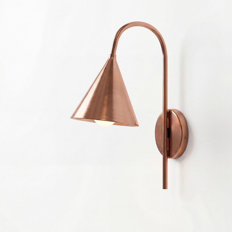 Maelle Vintage Industrial Metal Cone Sconce