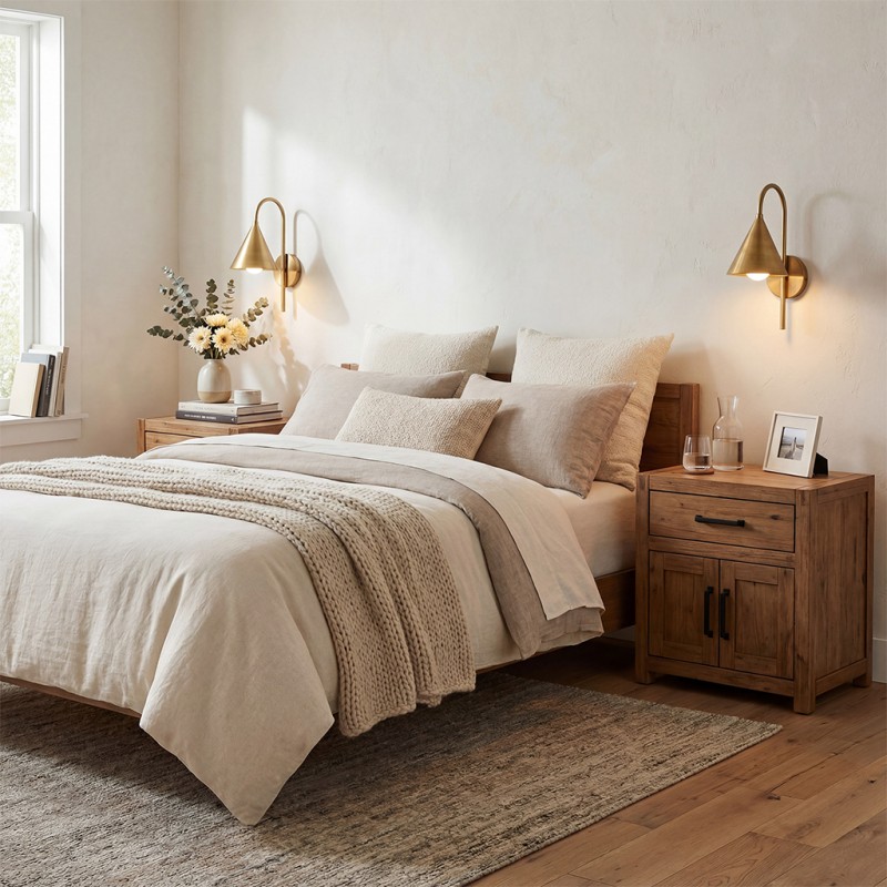 Maelle Vintage Industrial Metal Cone Sconce