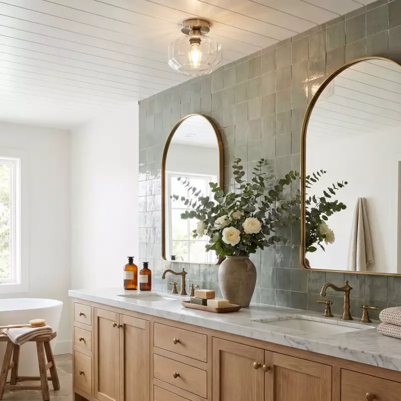 Ozma Stylish Wavy Glass Lantern Flush Mount Ceiling Light