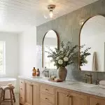 Ozma Stylish Wavy Glass Lantern Flush Mount Ceiling Light