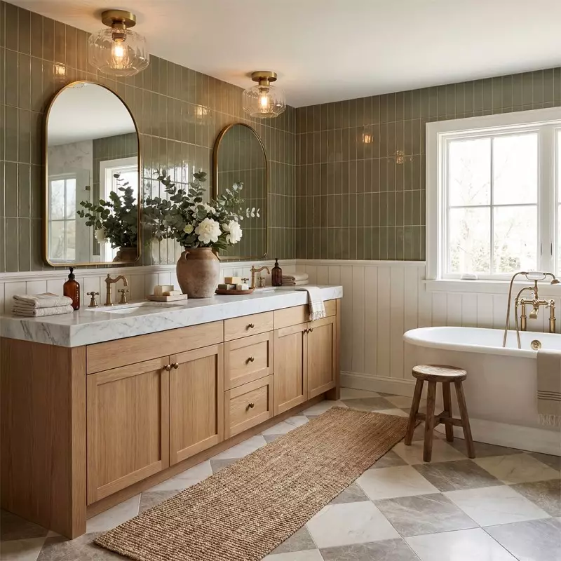 Ozma Stylish Wavy Glass Lantern Flush Mount Ceiling Light