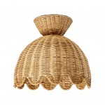Robin Boho Style Woven Rattan Flower Ceiling Light