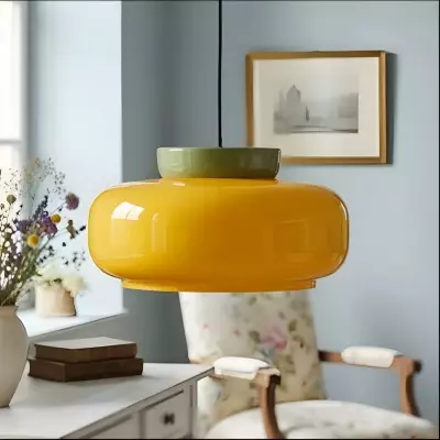 Smith Modern Nordic Bauhaus Macarons Bowl Shade Ceramic Pendant Light