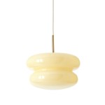 Josie Cream Bauhaus Opal Glass Pendant Light