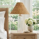 Latham Vintage Glass Bottle Fabric Table Lamp