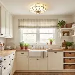 Eldor Gold Flower Shape Glass Recessed Ceiling Light