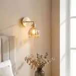 Elara Vintage Glass Tulip Sconce