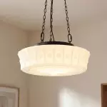 Ivan Vintage Handmade Striped Glass Pendant Light