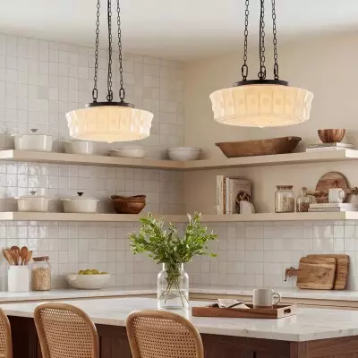 Jeevika Vintage Art Classic Round Personalized Pendant Light