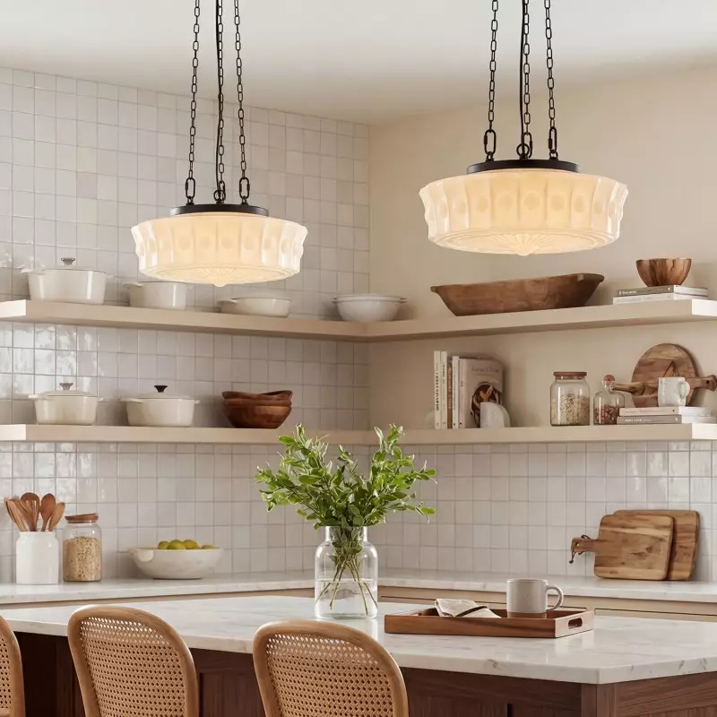 Jeevika Vintage Art Classic Round Personalized Pendant Light