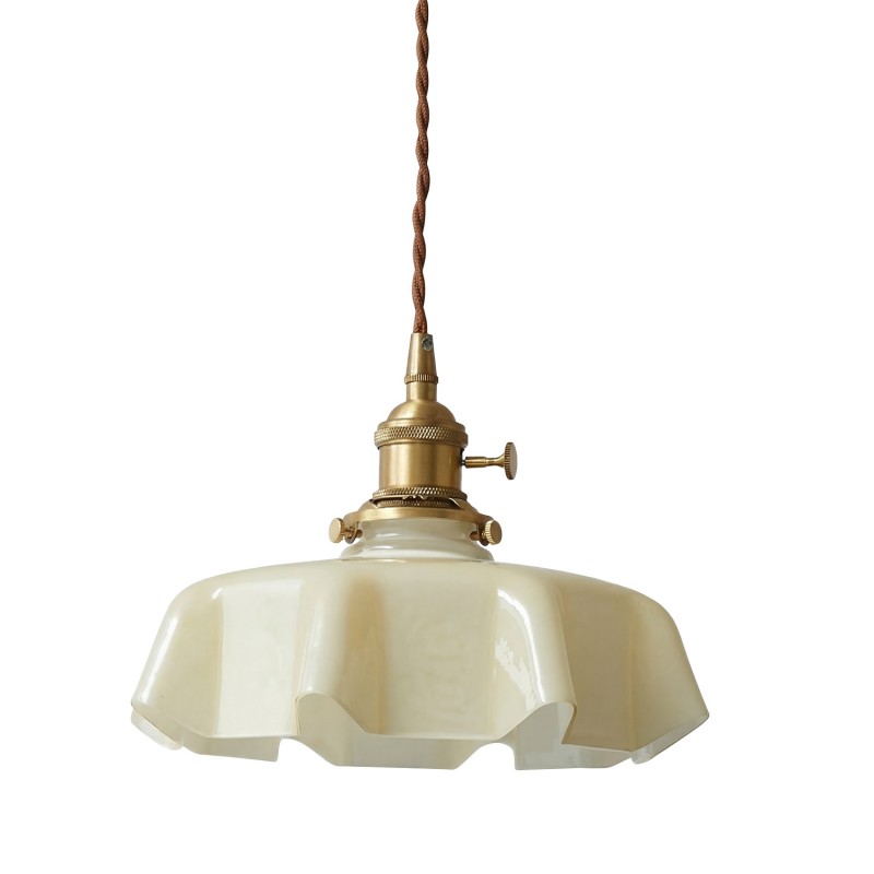 Jovianth French Cream Flower Single Pendant Light