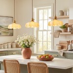 Jovianth French Cream Flower Single Pendant Light