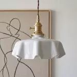 Jovianth French Cream Flower Single Pendant Light