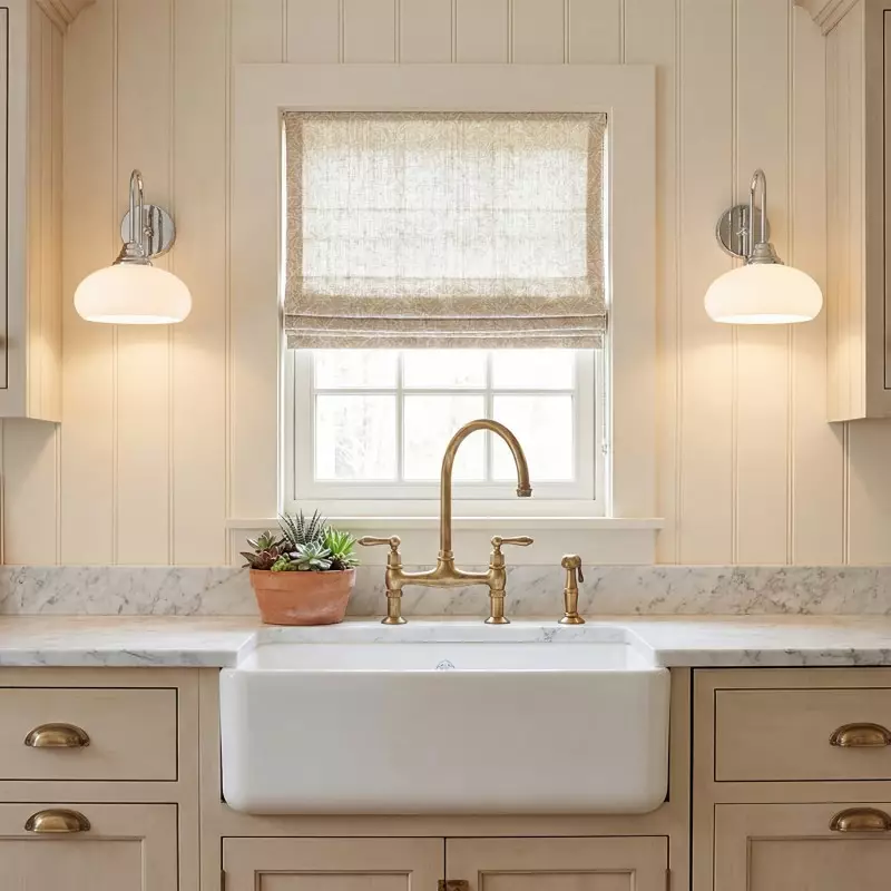 Ylvaen Bauhaus 1 Light Milk Glass Sconce