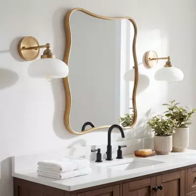Alberta Bauhaus Milk White Glass Wall Sconce