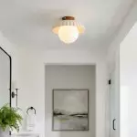 Brynley Cream Style Metal Flower Ceiling Light