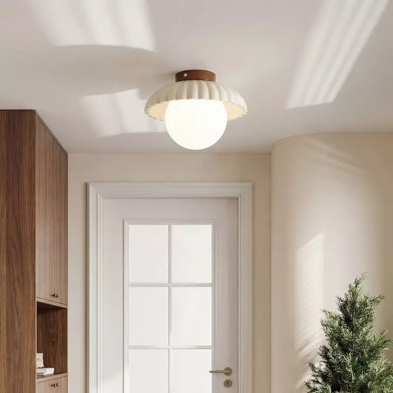 Brynley Cream Style Metal Flower Ceiling Light