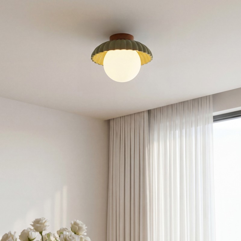 Brynley Cream Style Metal Flower Ceiling Light