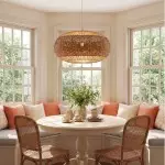 Barbara Coastal Rattan Pendant Light Kitchen Island