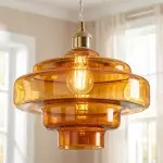 Yves Vintage Tiered Glass Pendant Light