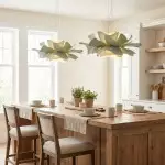 Lyronis White Flower Acrylic Pendant Light