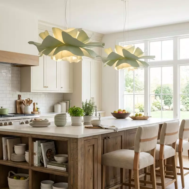 Lyronis White Flower Acrylic Pendant Light