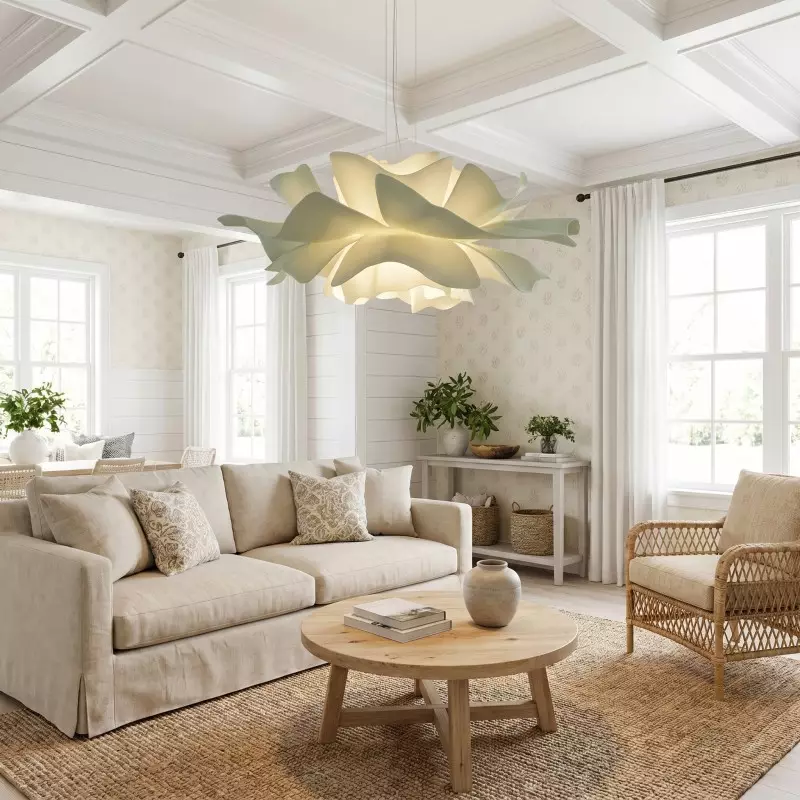 Lyronis White Flower Acrylic Pendant Light