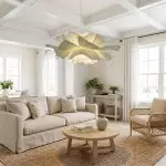 Lyronis White Flower Acrylic Pendant Light