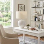 Ulysse Rustic Ceramic Pot Table Lamp With Drum Shade