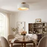 Aura Modern Porcelain Flush Mount Ceiling Light