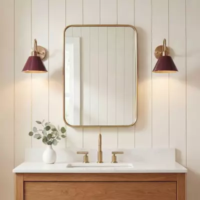 Ferm Minimalist Industrial Tapered Sconce