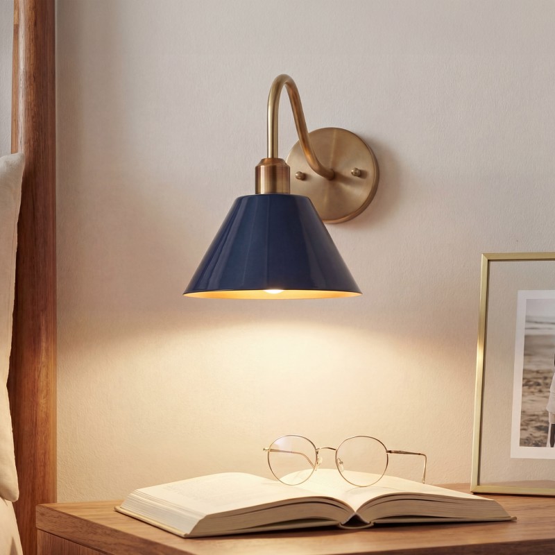 Ferm Minimalist Industrial Tapered Sconce