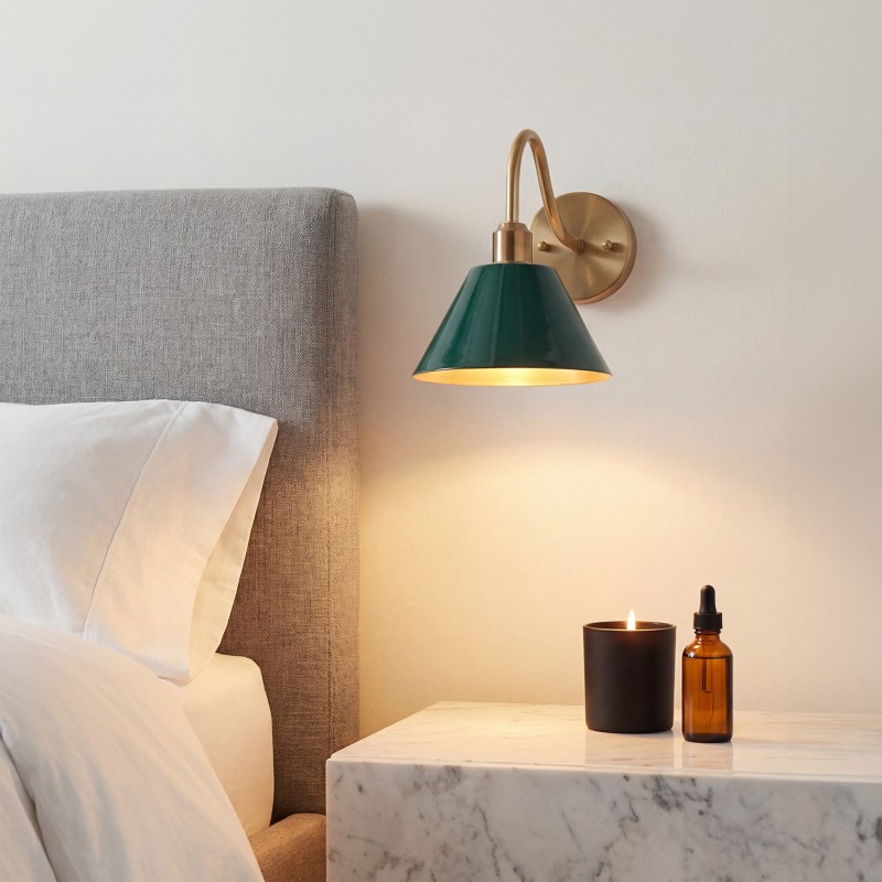 Ferm Minimalist Industrial Tapered Sconce