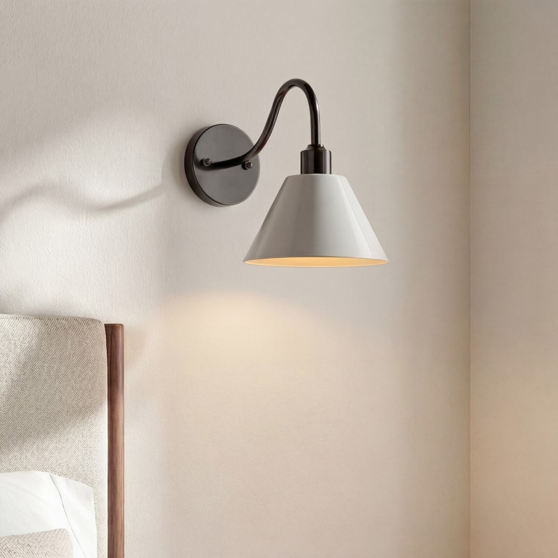 Ferm Minimalist Industrial Tapered Sconce