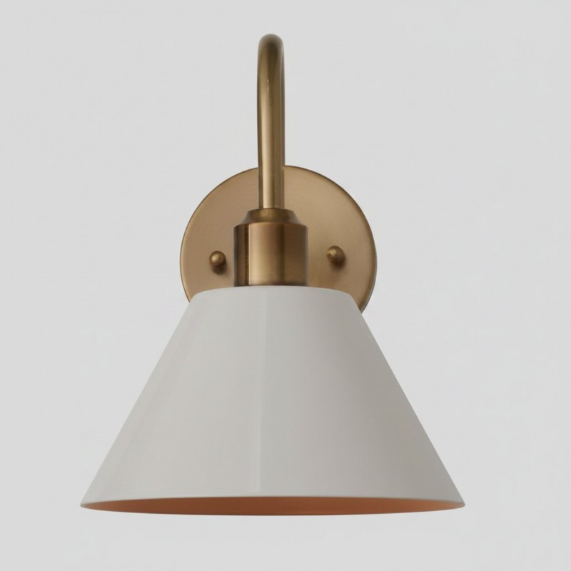 Ferm Minimalist Industrial Tapered Sconce