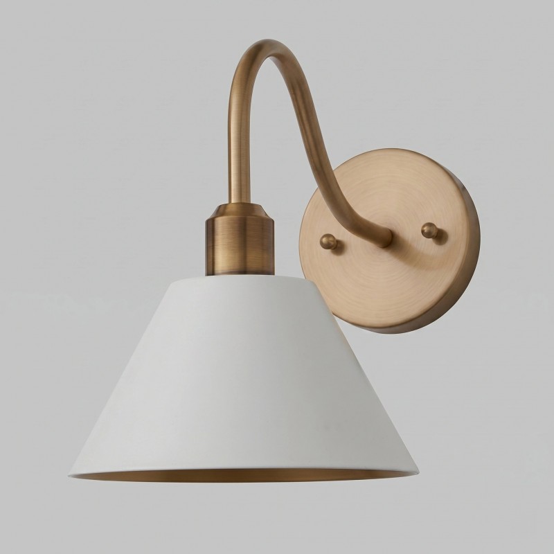 Ferm Minimalist Industrial Tapered Sconce