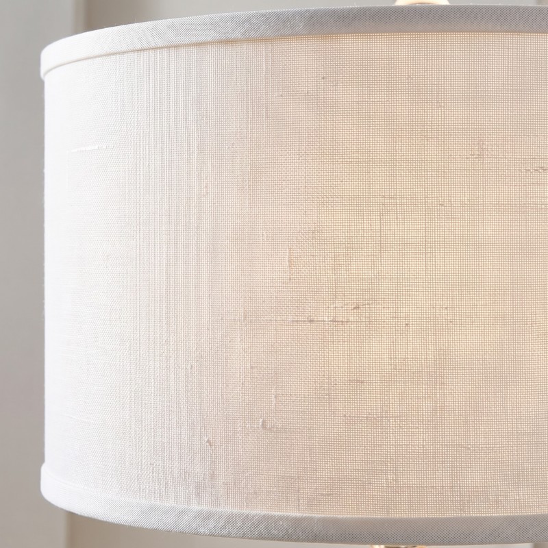 Ulysse Rustic Ceramic Pot Table Lamp With Drum Shade