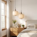 Drath Wabi Sabi Ribbed Paper Lantern Pendant Light