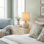 Velmira Mid-Century textile lamp shade Cement Table Light