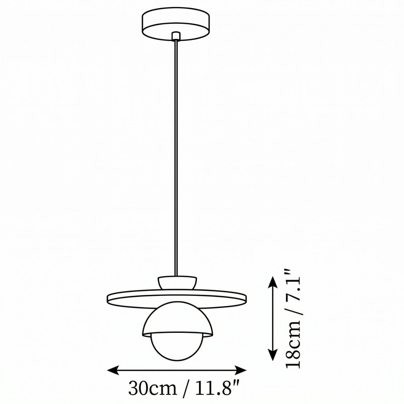 Dagan Wabi-Sabi Travertine Wood Globe Pendant Lamp