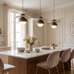 Dagan Wabi-Sabi Travertine Wood Globe Pendant Lamp