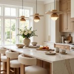 Dagan Wabi-Sabi Travertine Wood Globe Pendant Lamp