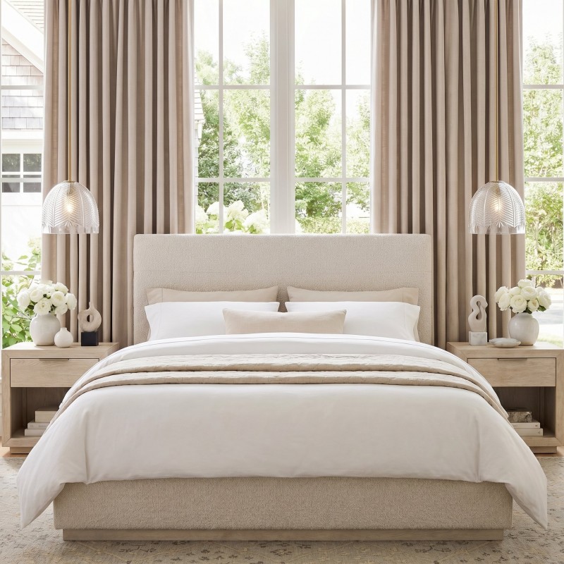 Danica Mid-Century  Glass Leaf Round Pendant Light