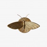 Horace Art Deco Golden Resin Moth Wall Sconce