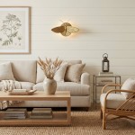 Horace Art Deco Golden Resin Moth Wall Sconce