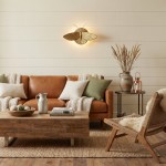 Horace Art Deco Golden Resin Moth Wall Sconce