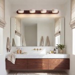 Benjamin Rustic Adjustable Travertine Wood Led Vanity Sconce