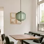 Cyrilith Vintage Milk Glass Oiled Brass Eloise Pendant light