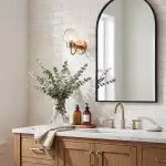 Ivanov Vintage Antique Brass Glass Wall Light